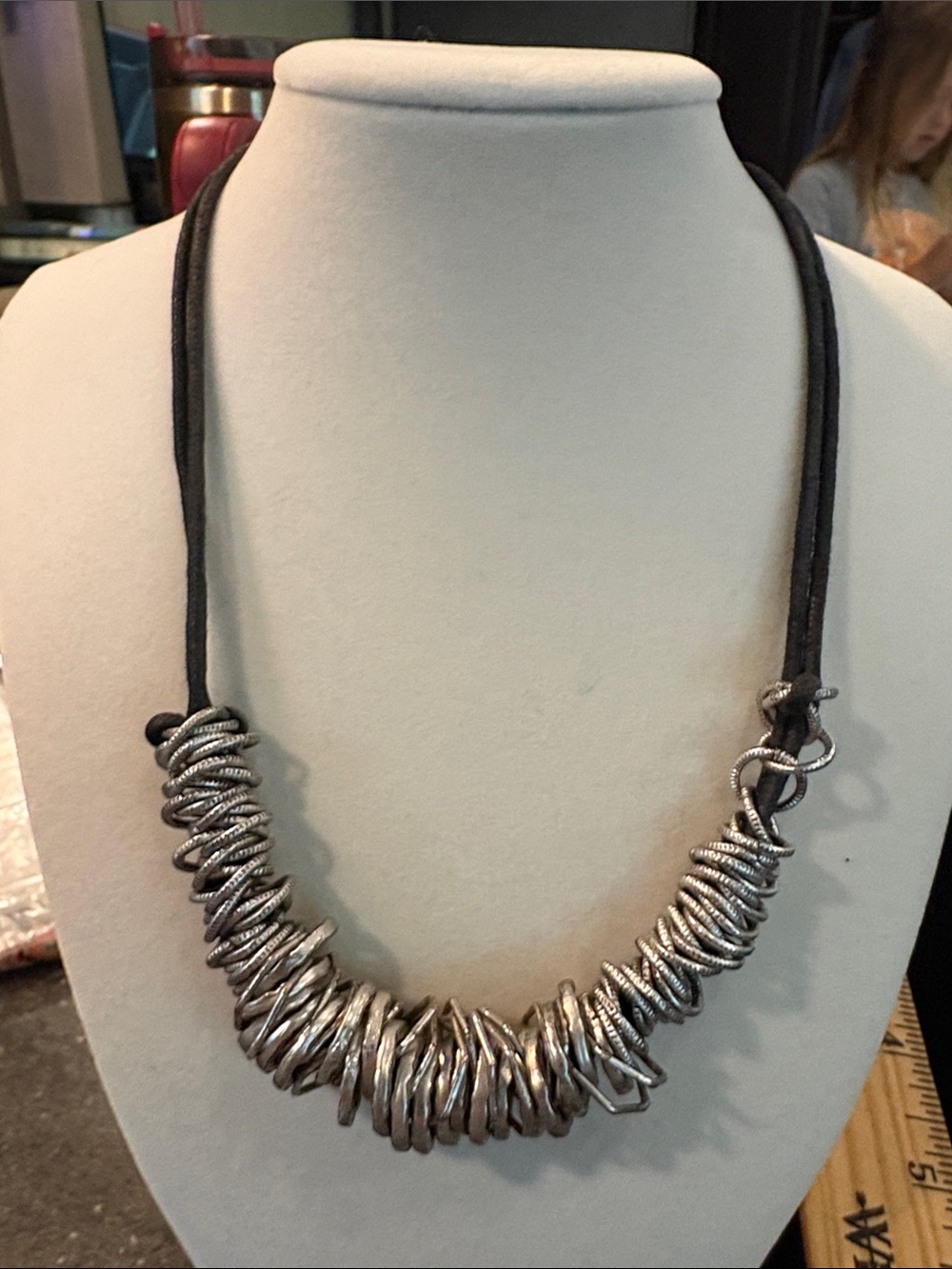 J Jill Silver Loop Statement Necklace - Women Jewelry